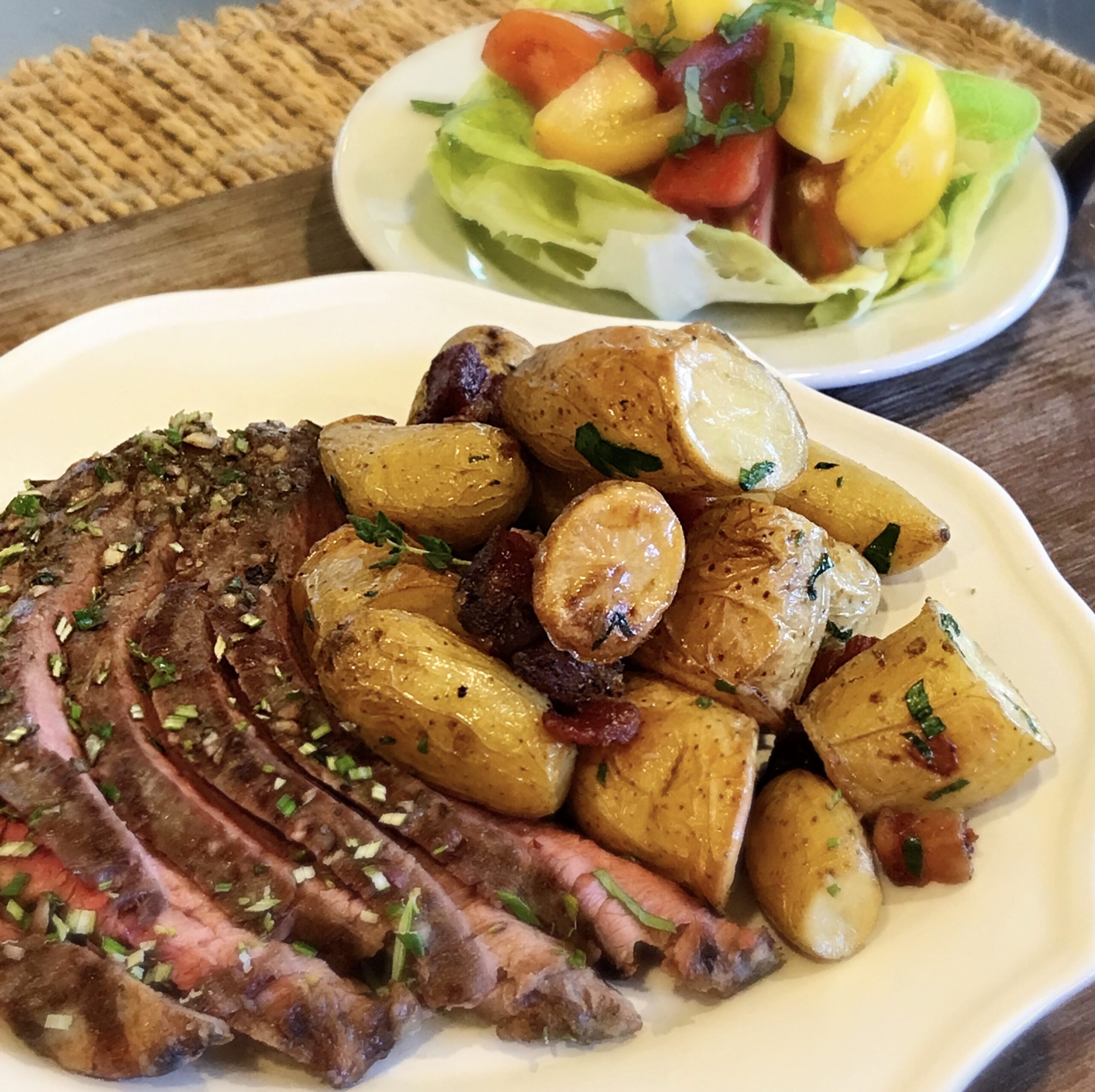 Rosemary & Garlic Rubbed Flank Steak