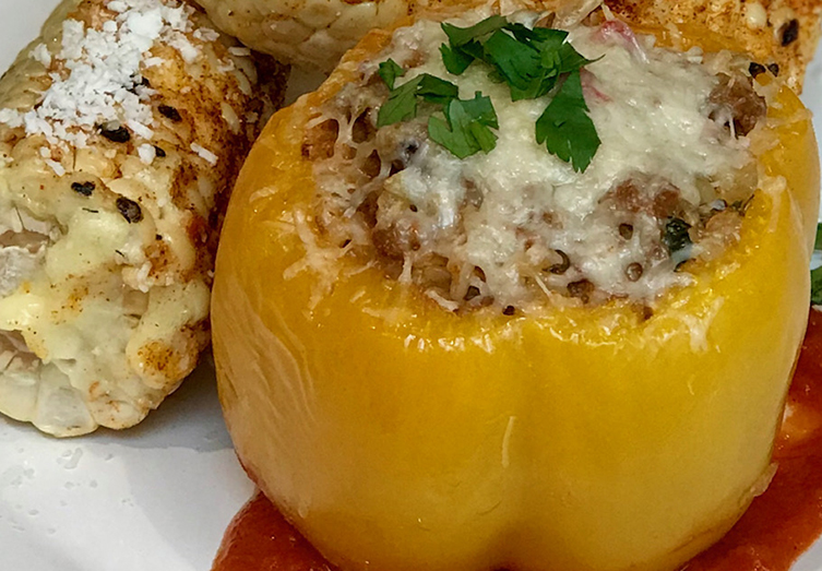 Chorizo Stuffed Bell Peppers