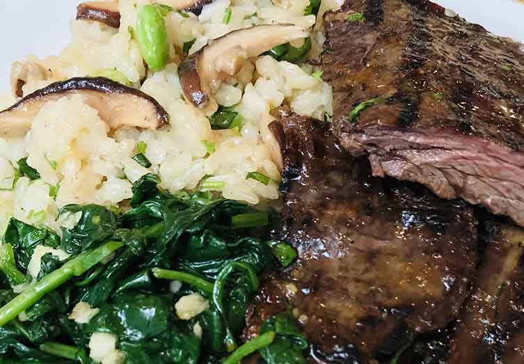 Teriyaki Skirt Steak Dinner