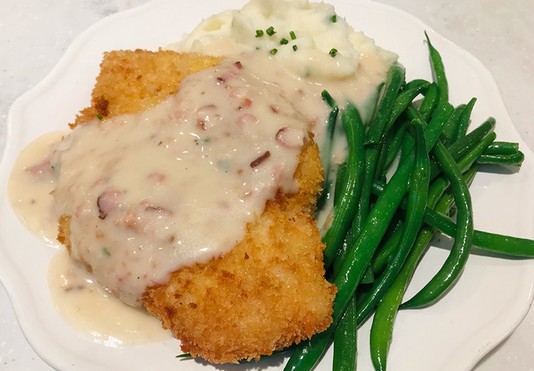 Chicken Schnitzel Dinner