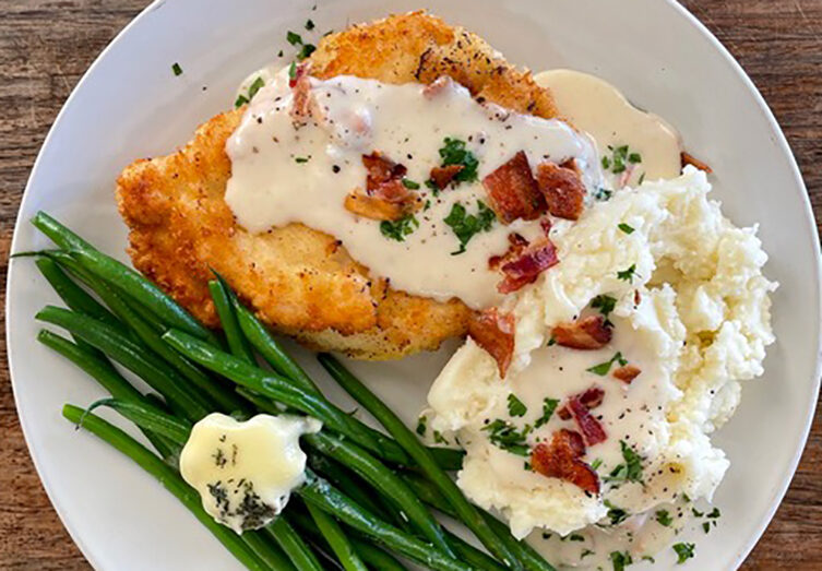 Chicken Schnitzel Dinner