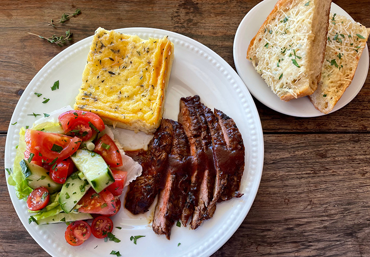 BBQ Flank Steak Dinner