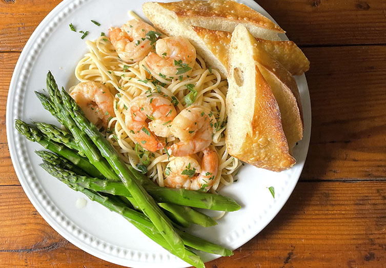 Shrimp Scampi Dinner