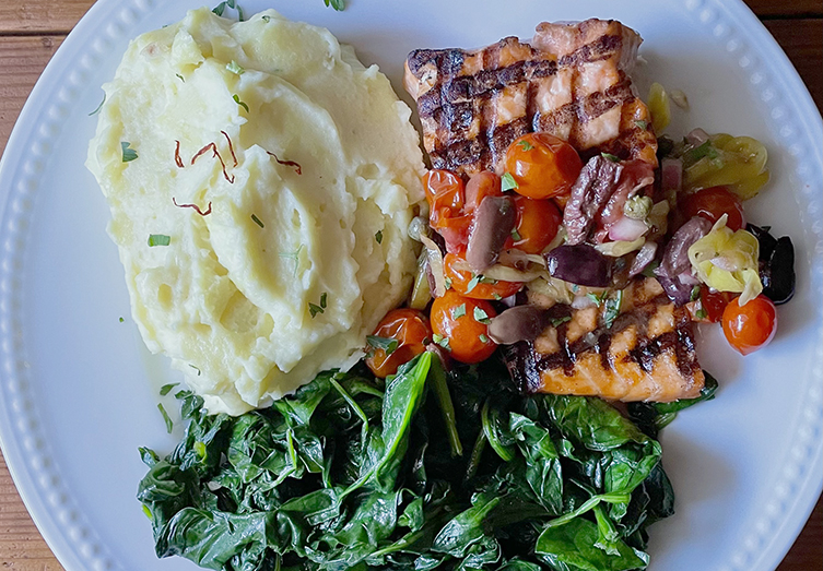 Mediterranean Salmon Dinner