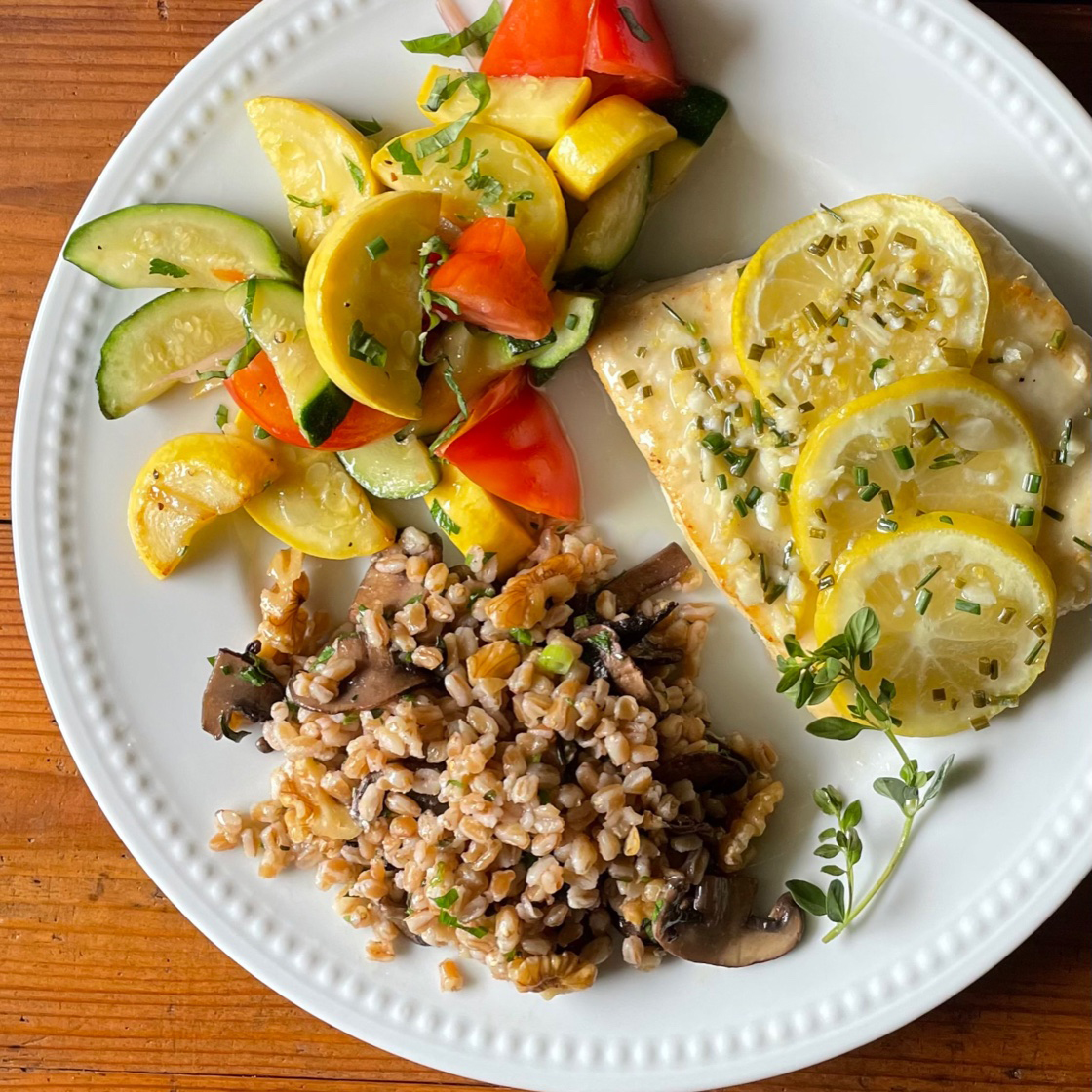 butter roasted halibut