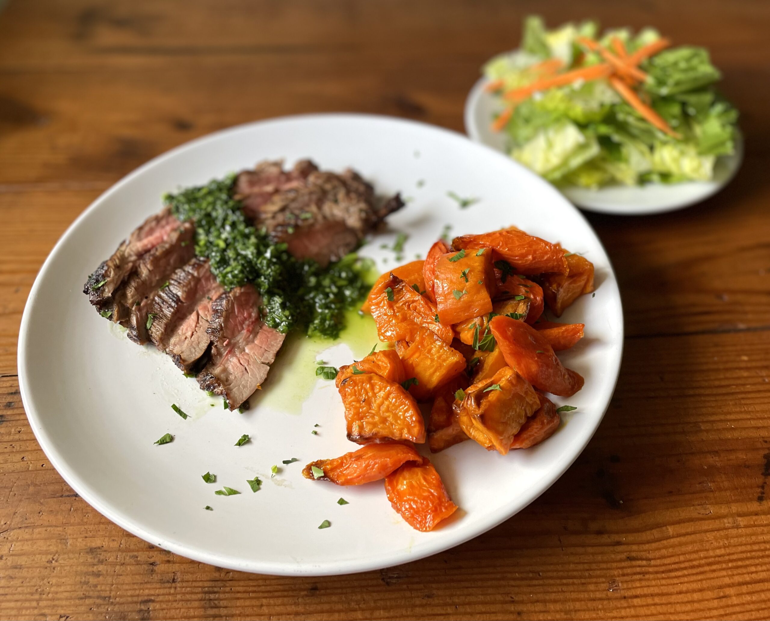 flank steak carrots